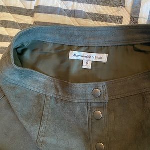 Olive Green Zap Mini Skirt